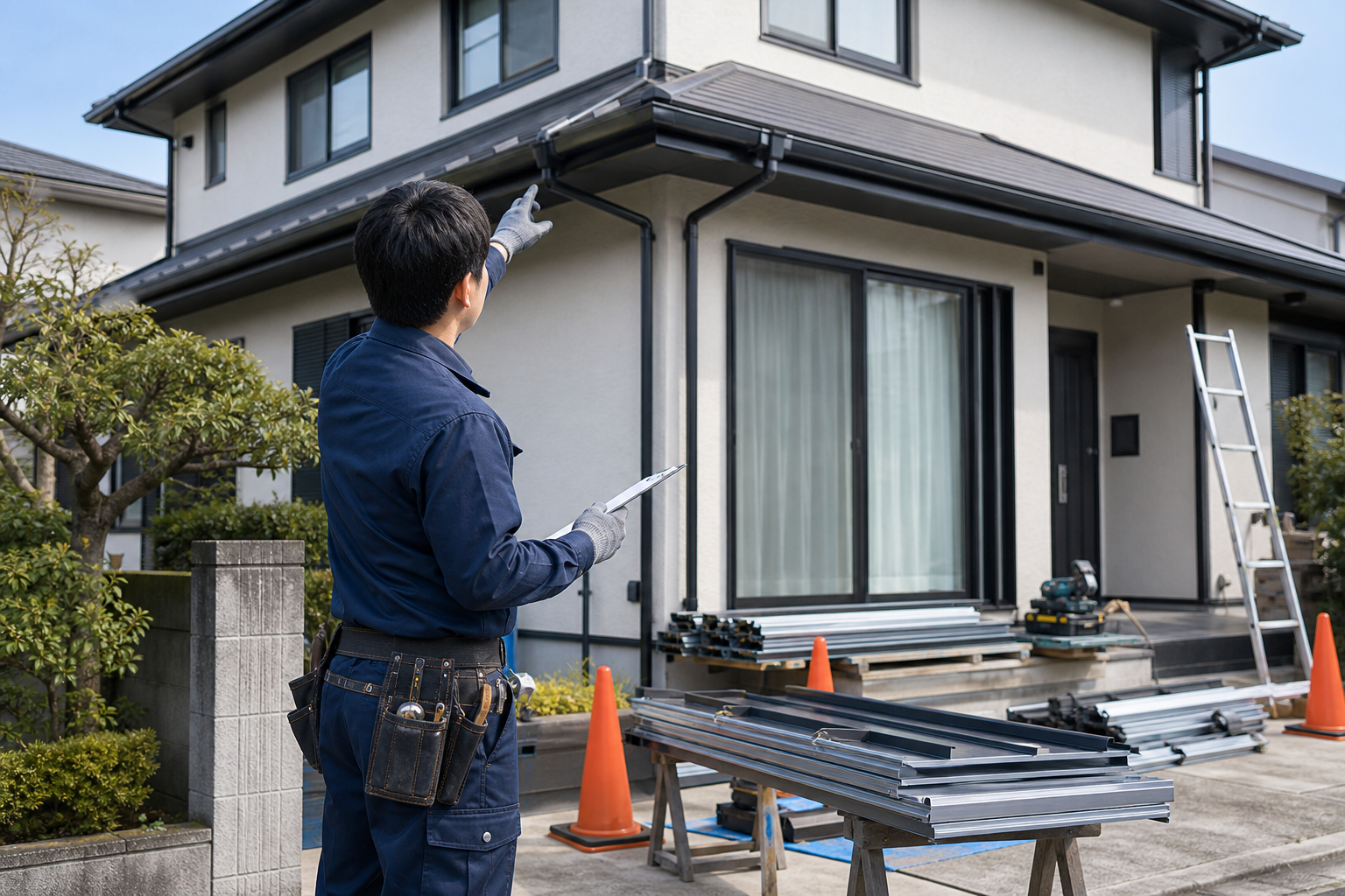 自社で現場管理を行うイメージ