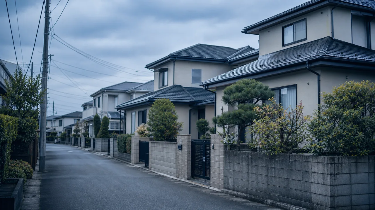 地域の住宅街と住まいの外装イメージ
